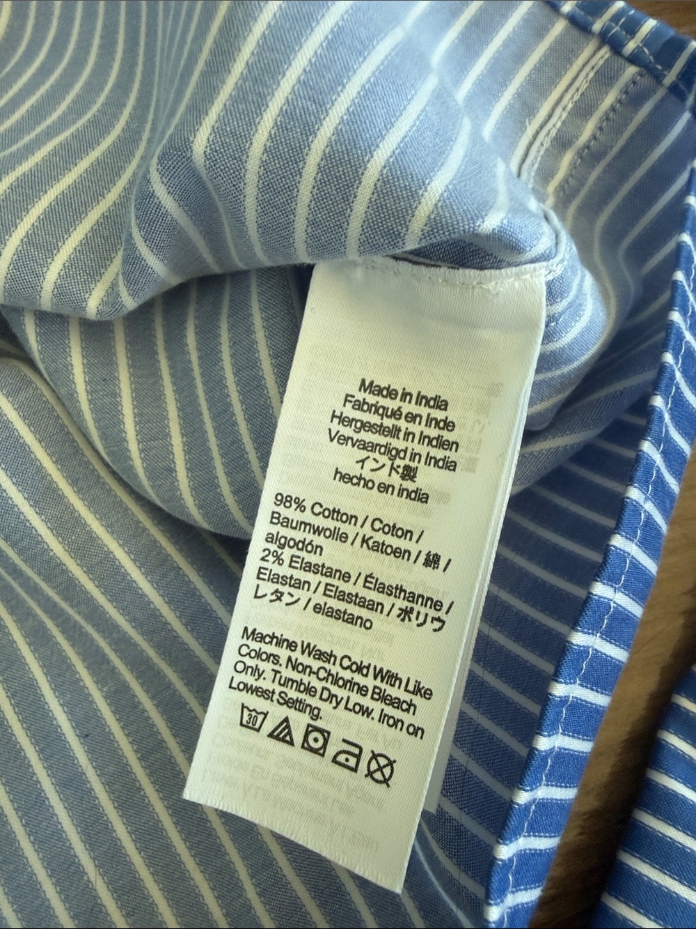 NWT Madewell Relaxed Button Up Shirt Striped Small Preppy Coastal - Picture 4 of 7